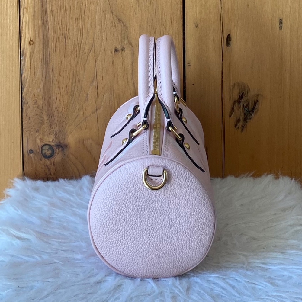 Louis Vuitton Papillon BB Monogram Empreinte Leather in Pastel Light Pink - Picture 7 of 15